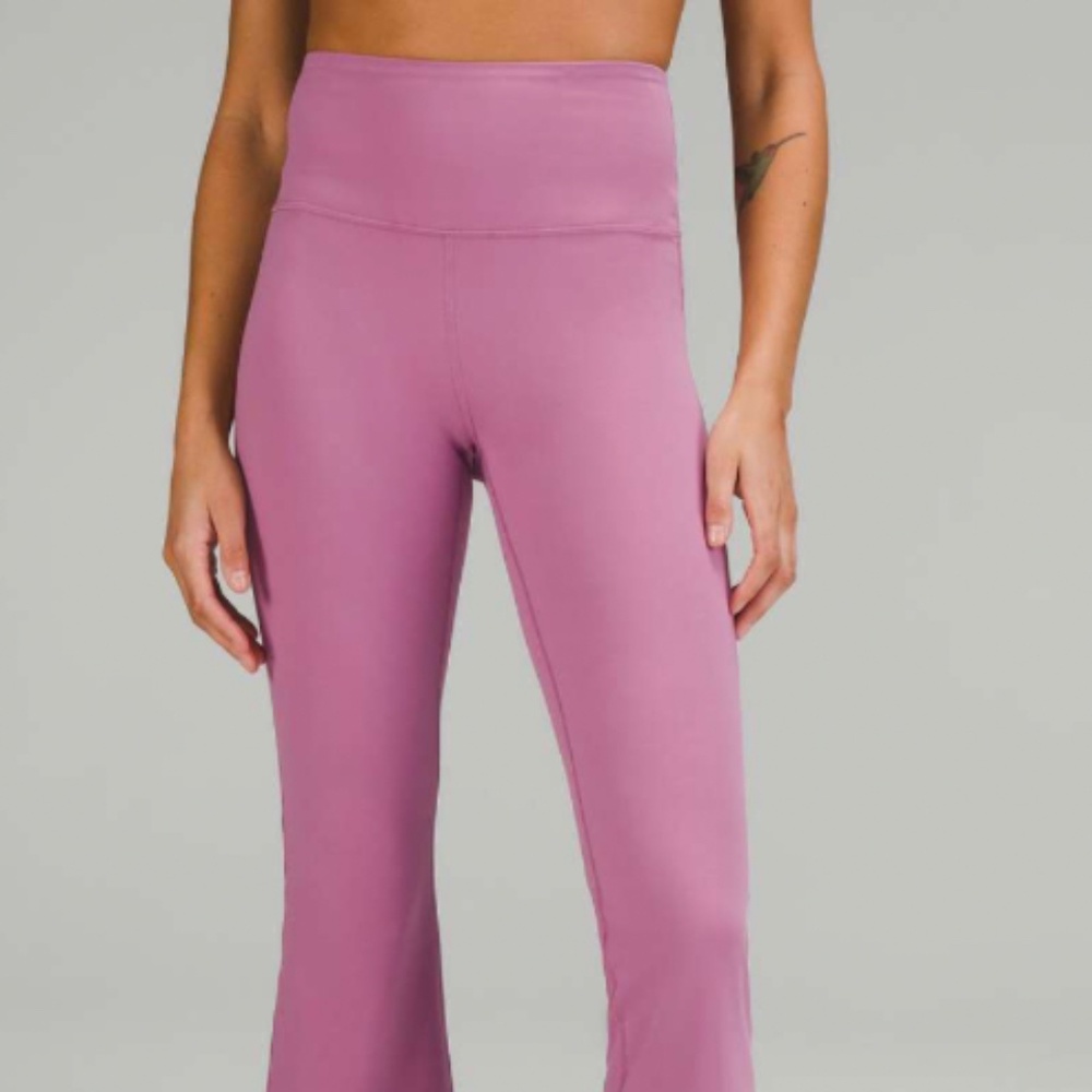 lululemon athletica High-Rise Flare Leggings in Mauve Pink